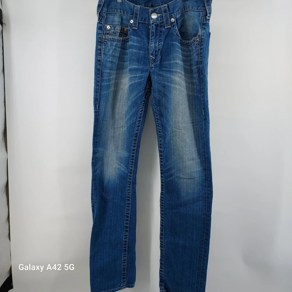 True Religion Skinny‎ Jeans Mens Size 31 Blue Cotton Made in Mexico 31x32